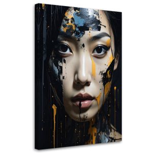 Obraz na płótnie do salonu sypialni, Portret kobiety modna 20×30 889232