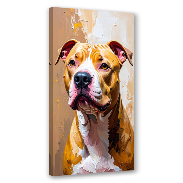 Obraz na płótnie nowoczesny do salonu biura, Pit Bull Pies Zwierzę 60x120 778830