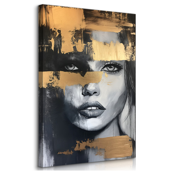 Obraz Na Płótnie Tajemniczy Portret Kobiety Glamour 50x70cm 395172