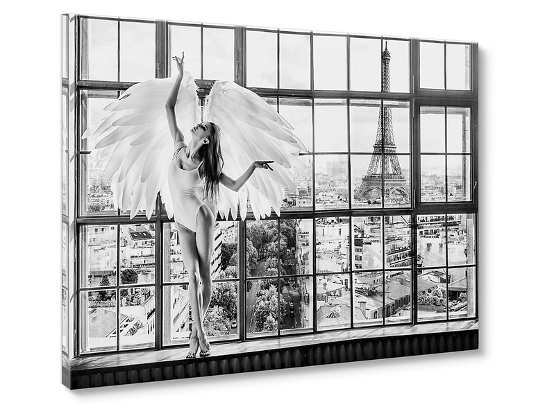 Obraz na płótnie Window Paris 70x100 cm 193781
