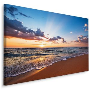 Obraz Na Płótnie Wschód Słońca Nad Morzem 120x80cm 787238 Obraz Na Płótnie Wschód Słońca Nad Morzem 120x80cm 787238