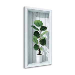 Obraz na ścianę do salonu kuchni, Liście zielone we wnęce 3d 50×100 776557