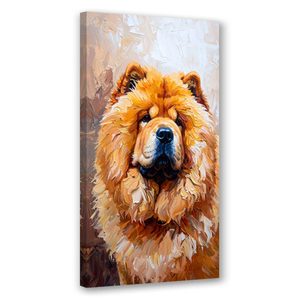 Obraz nowoczesny do salonu biura, Chow chow Pies Zwierzę Natura 60x120 778628