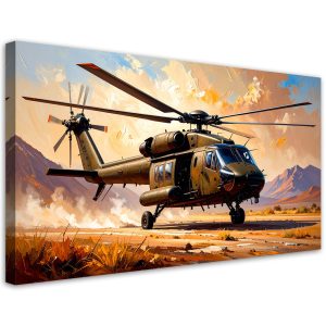 Obraz nowoczesny do salonu biura gabinetu, Helikopter 80×40 781343 Obraz nowoczesny do salonu biura gabinetu, Helikopter 80×40 781343