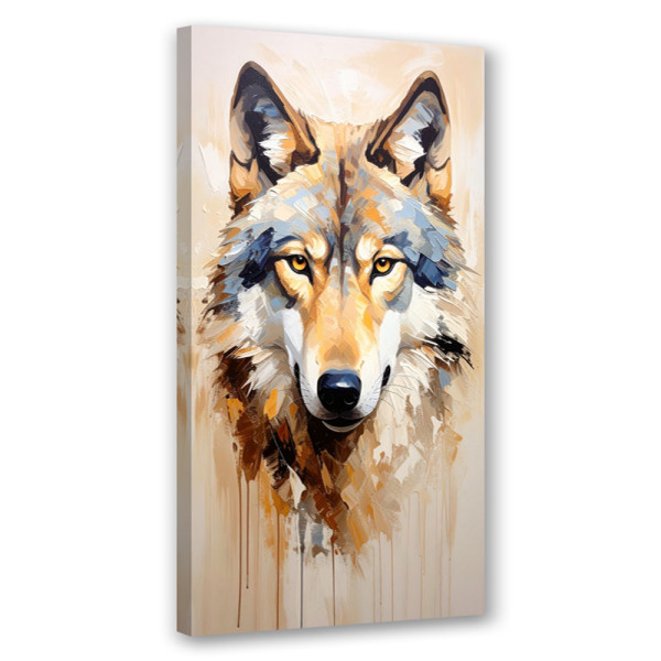 Obraz nowoczesny do salonu biura, Wilk Zwierzęta Przyroda Natura 60x120 781139