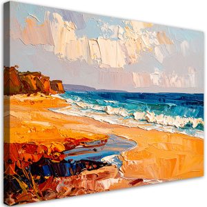 Obraz nowoczesny do salonu, Plaża Morze Krajobraz jak malowany 90×60 780366 Obraz nowoczesny do salonu, Plaża Morze Krajobraz jak malowany 90×60 780366