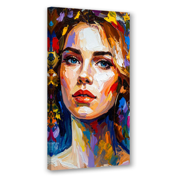 Obraz nowoczesny do salonu sypialni biura, Kolorowy Portret Kobiet 40x80 781478