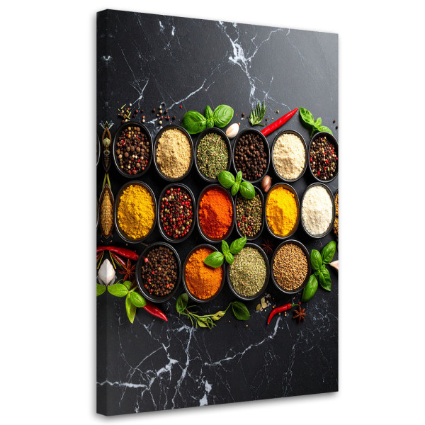 Obraz nowoczesny, Przyprawy i zioła kuchenne 60x90 780447