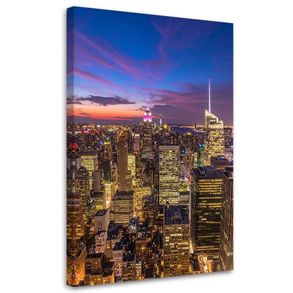 Obraz Nowy Jork w nocy do salonu biura sypialni 20x30 996088