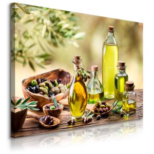 Obraz Oliwa z oliwek z przyprawami 100x70cm 784908