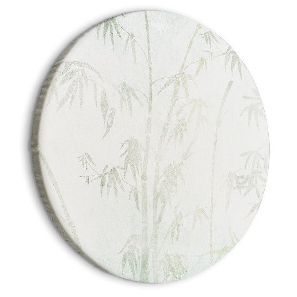 Obraz owalny Bambusowy las 80 x 80 cm 592353