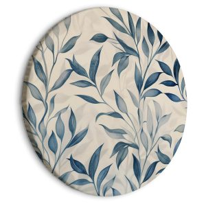 Obraz owalny Delikatny motyw botaniczny 80 x 80 cm 592652 Obraz owalny Delikatny motyw botaniczny 80 x 80 cm 592652