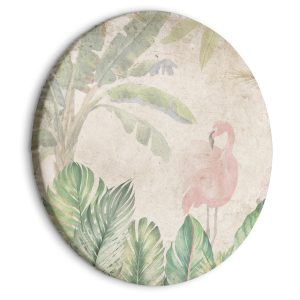 Obraz owalny Egzotyczne ptaki 80 x 80 cm 603854 Obraz owalny Egzotyczne ptaki 80 x 80 cm 603854