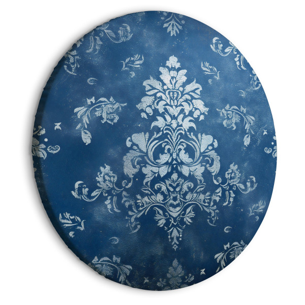 Obraz owalny Ornament retro 80 x 80 cm 600425