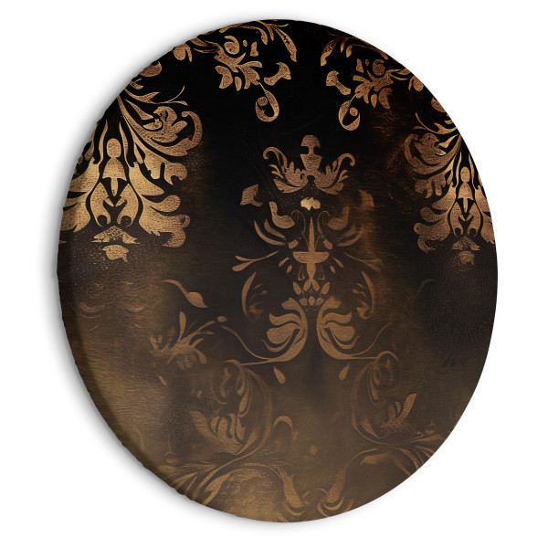 Obraz owalny Ornamenty barokowe 60 x 60 cm 593172