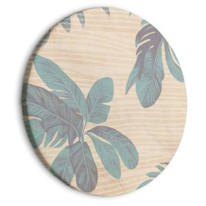 Obraz owalny Palmy 40 x 40 cm 601326 Obraz owalny Palmy 40 x 40 cm 601326