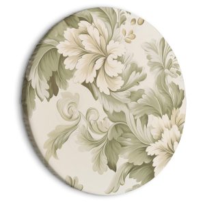 Obraz owalny Vintage kwiaty 60 x 60 cm 597469 Obraz owalny Vintage kwiaty 60 x 60 cm 597469