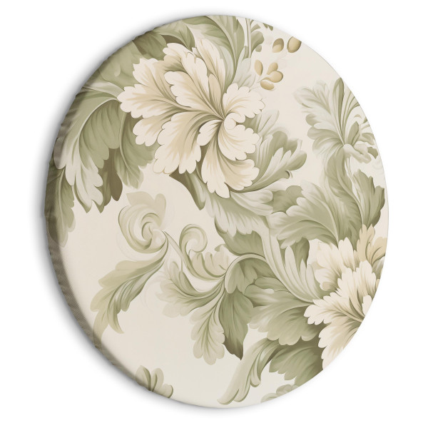 Obraz owalny Vintage kwiaty 60 x 60 cm 597469