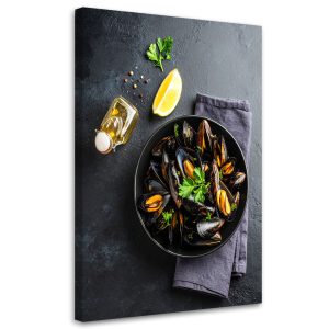 Obraz Owoce morza małże do kuchni jadalni baru restauracji 60×90 781110