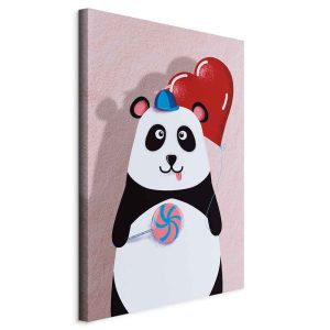 Obraz Panda z balonikiem 80 x 120 cm 592001 Obraz Panda z balonikiem 80 x 120 cm 592001