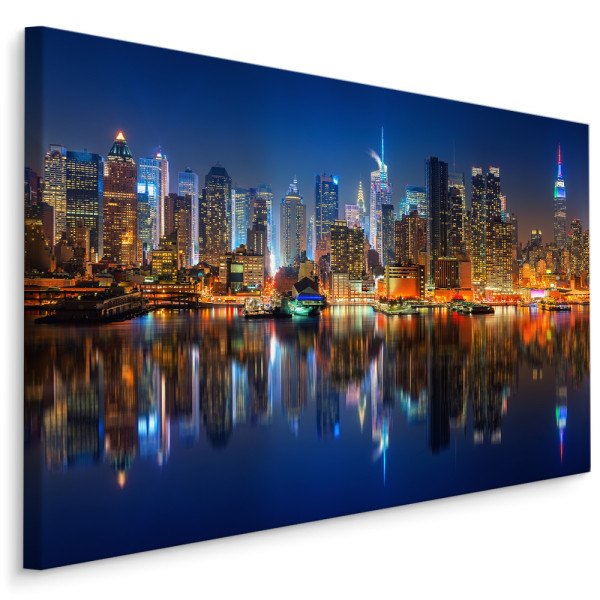 Obraz Panorama Manhattanu Nocą 40x30cm 106858