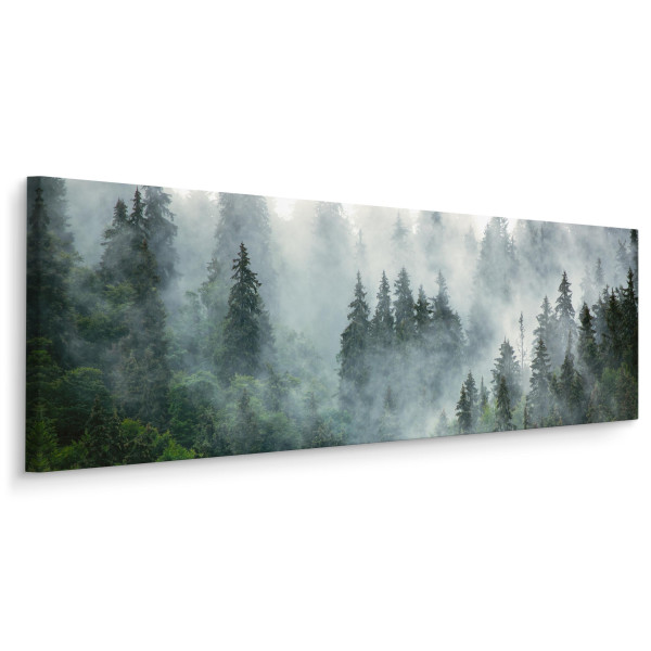 Obraz Panoramiczny Las We Mgle 145x45cm 186573