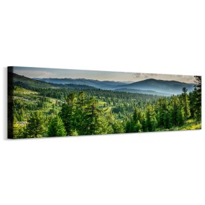Obraz Panoramiczny Leśny Krajobraz 145x45cm 202855 Obraz Panoramiczny Leśny Krajobraz 145x45cm 202855