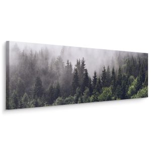 Obraz Panoramiczny Mglisty Las 145x45cm 186570 Obraz Panoramiczny Mglisty Las 145x45cm 186570