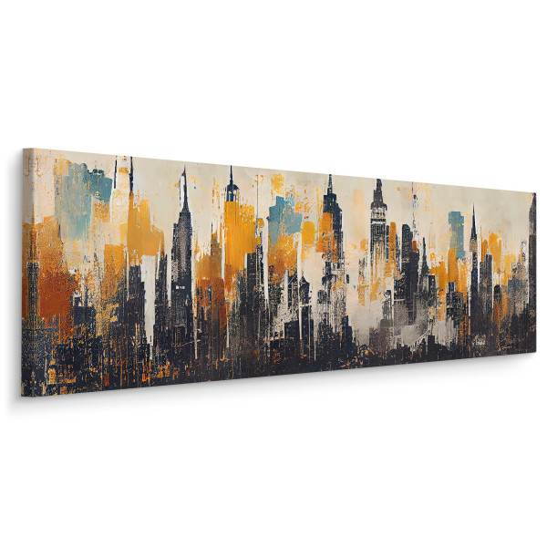 Obraz Panoramiczny Miejska Panorama Jak Malowana 145x45cm 186567