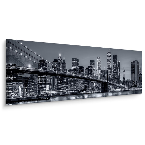 Obraz Panoramiczny Nowy Jork Nocą 145x45cm 186569