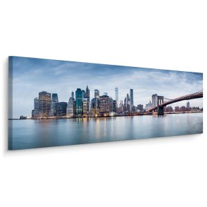 Obraz Panoramiczny Panorama Nowego Jorku 145x45cm 186587 Obraz Panoramiczny Panorama Nowego Jorku 145x45cm 186587