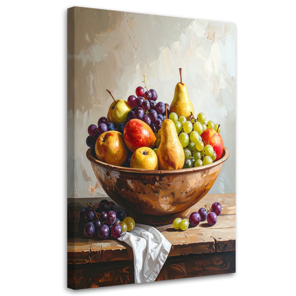 Obraz pionowy do kuchni jadalni, Martwa natura owoce 40x60 887318