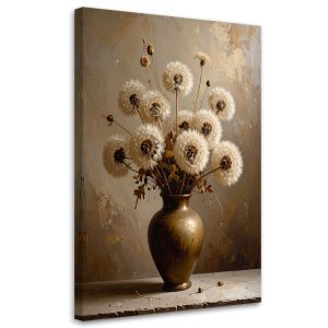 Obraz pionowy do salonu biura kuchni, Dmuchawce bukiet 60×90 890865