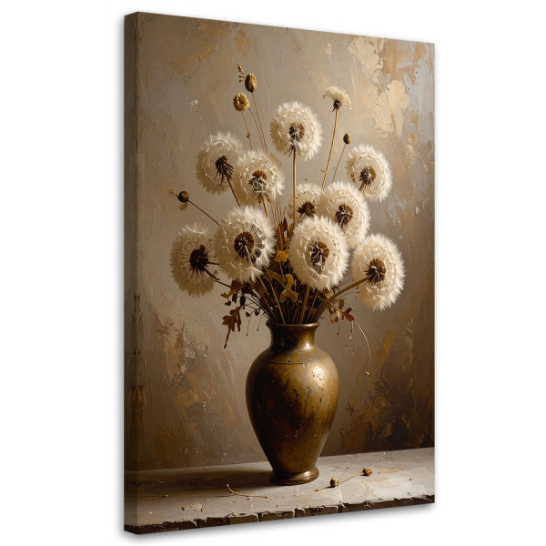 Obraz pionowy do salonu biura kuchni, Dmuchawce bukiet 80x120 889650