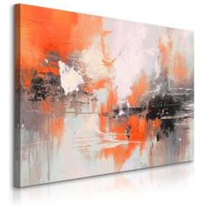 Obraz Pomarańczowa Abstrakcja 90x60cm 648028 Obraz Pomarańczowa Abstrakcja 90x60cm 648028