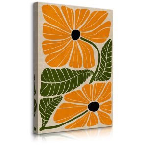 Obraz Pomarańczowe Duże Dalie 40x60cm 342173 Obraz Pomarańczowe Duże Dalie 40x60cm 342173
