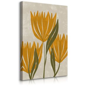 Obraz Pomarańczowe Tulipany Na Betonie 70x100cm 342103 Obraz Pomarańczowe Tulipany Na Betonie 70x100cm 342103