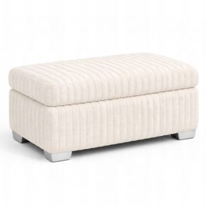 Pufa ze schowkiem 60×40 Tapicerowana Skrzynia Otwierana Śmietankowy 1005092 Pufa ze schowkiem 60×40 Tapicerowana Skrzynia Otwierana Śmietankowy 1005092