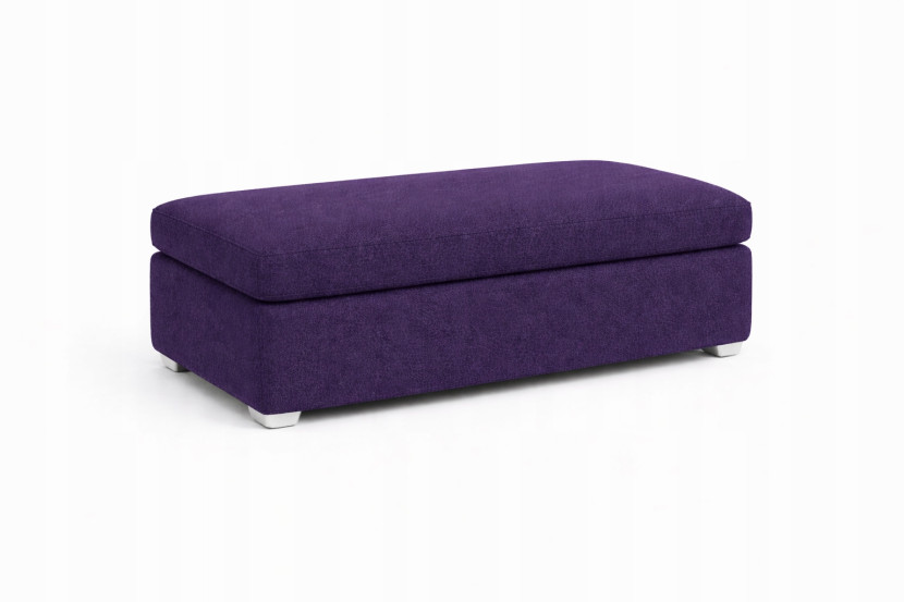 Pufa ze schowkiem 80x40 Tapicerowana Skrzynia Otwierana Fioletowy 1005099