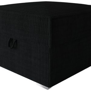 Pufa ze schowkiem do salonu TOP czarna sztruksowa 512216 Pufa ze schowkiem do salonu TOP czarna sztruksowa 512216