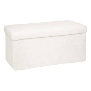 Pufa ze schowkiem Ezzio, materiał z efektem boucle 99878 Pufa ze schowkiem Ezzio, materiał z efektem boucle 99878