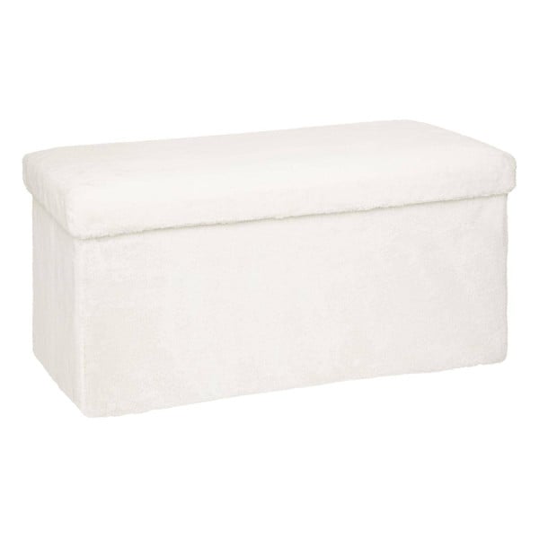 Pufa ze schowkiem Ezzio, materiał z efektem boucle 99878