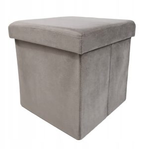Pufa ze schowkiem siedzisko tapicerowana otwierana elegancka Perfect toupe 758974 Pufa ze schowkiem siedzisko tapicerowana otwierana elegancka Perfect toupe 758974