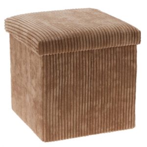 Pufa ze schowkiem sztruksowa TOBO, 38 x 38 x 38 cm 656922 Pufa ze schowkiem sztruksowa TOBO, 38 x 38 x 38 cm 656922