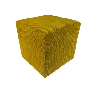 Pufa ZEFIR DOT welurowa 40×40 cm kwadratowa miękka salon musztardowa 795008 Pufa ZEFIR DOT welurowa 40×40 cm kwadratowa miękka salon musztardowa 795008