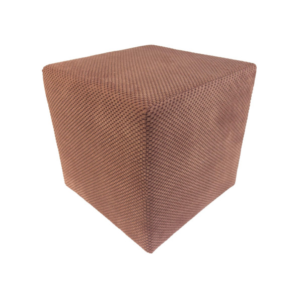 Pufa ZEFIR DOT welurowa 40x40 cm kwadratowa miękka salon różowa 795119