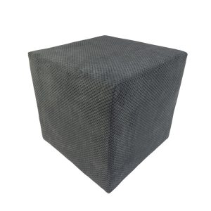 Pufa ZEFIR DOT welurowa 40×40 cm kwadratowa miękka salon szara 795174 Pufa ZEFIR DOT welurowa 40×40 cm kwadratowa miękka salon szara 795174