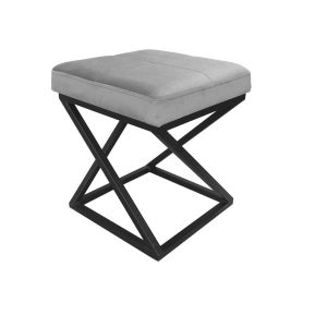 Pufa ZOA MG17 podstawa czarna tkanina Welur loft ławka podnóżek metal 1062740 Pufa ZOA MG17 podstawa czarna tkanina Welur loft ławka podnóżek metal 1062740