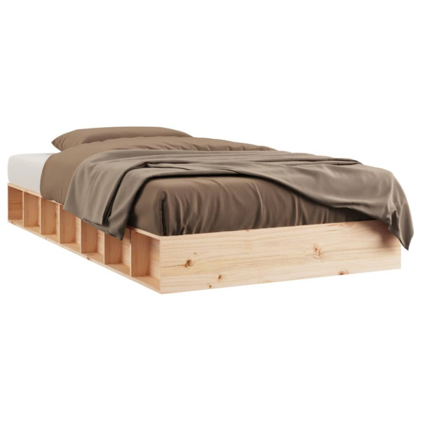Rama łóżka 75x190 cm lite drewno 477636