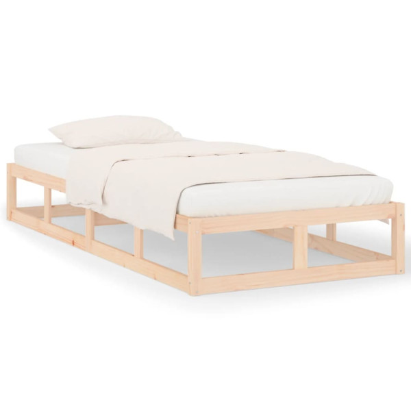 Rama łóżka 75x190 cm lite drewno 477207